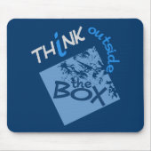 AUSSERHALB DES BOX-Mousepads Mousepad (Vorne)
