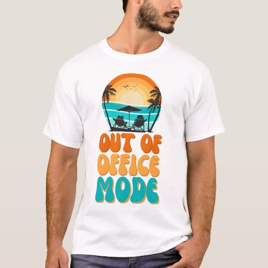 Außerhalb des Büros-Modus T-Shirt (Vorderseite)