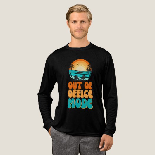 Außerhalb des Büros-Modus Tri-Blend Shirt (Volle Vorderseite)