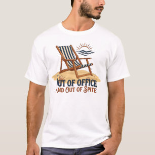 Außerhalb des Büros und aus Trotz - Vintage Retro T-Shirt