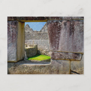 Außerhalb des Fensters Incan Postkarte