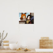 Außerhalb des Fensters Poster (Küche)