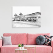 Außerhalb des größten Schwimmbades Leinwanddruck (Insitu (Wohnzimmer))