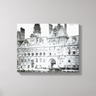 Außerhalb des Hotels de Ville Leinwanddruck