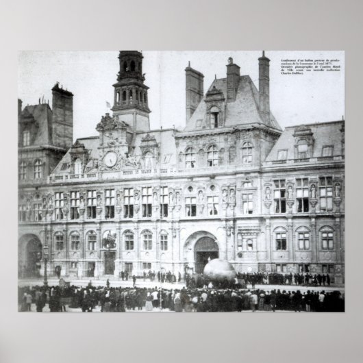 Außerhalb des Hotels de Ville Poster (Vorne)