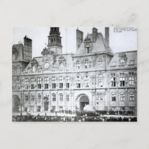 Außerhalb des Hotels de Ville Postkarte