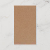 Außerhalb des Kastens Visitenkarte (Rückseite)