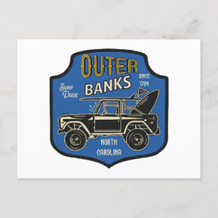 Außerhalb des NC-Abzeichens Feiertagspostkarte