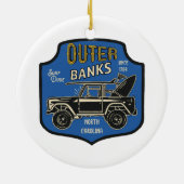 Außerhalb des NC-Abzeichens Keramik Ornament (Hinten)