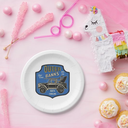 Außerhalb des NC-Abzeichens Pappteller (Party)