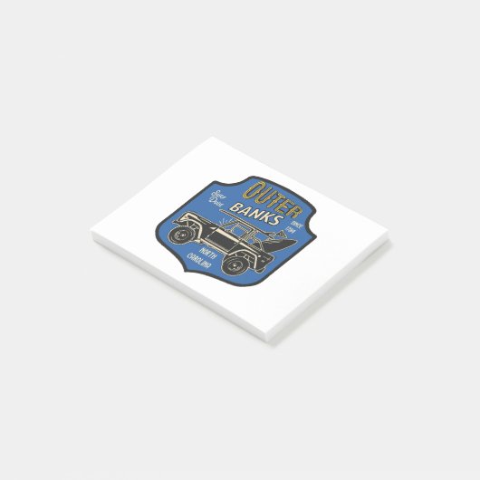 Außerhalb des NC-Abzeichens Post-it Klebezettel (angewinkelt)