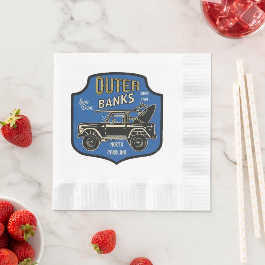 Außerhalb des NC-Abzeichens Serviette (Beispiel)