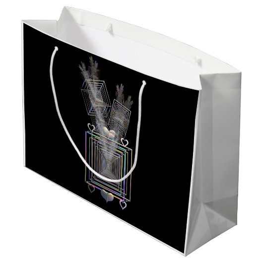 Außerhalb des Platzes Große Geschenktüte (Rückseite Schrägansicht)