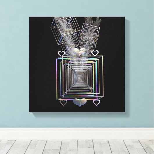 Außerhalb des Platzes Leinwanddruck (Insitu (Holzboden))