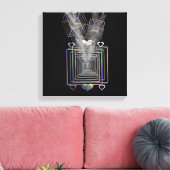 Außerhalb des Platzes Leinwanddruck (Insitu (Wohnzimmer))