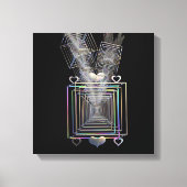 Außerhalb des Platzes Leinwanddruck (Vorderseite)