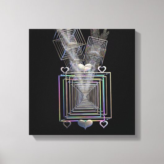 Außerhalb des Platzes Leinwanddruck (Vorderseite)