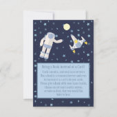 Außerhalb des Raumes mit der Buchkarte RSVP Karte (Vorderseite)