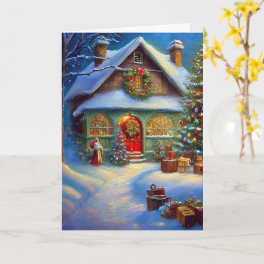 Außerhalb des Santa's Workshops Karte (Gelbe Blume)