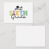 Außerhalb des Sechsten Abschlusses Senior Summer V Mitteilungskarte (Vorne/Hinten)