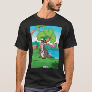 Außerhalb des Sees auf der Suche nach Fisch T-Shirt