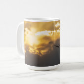 Außerhalb des Sonnenblumenadlers Kaffeetasse (Vorderseite Links)