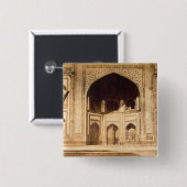 Außerhalb des Taj Mahals vermutlich illustriert in Button (Vorne & Hinten)