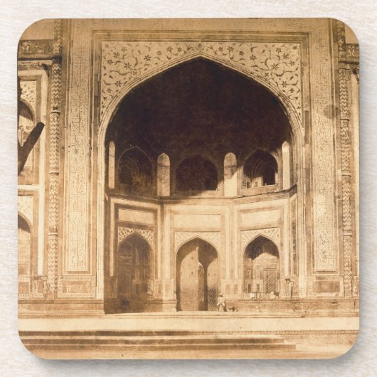 Außerhalb des Taj Mahals vermutlich illustriert in Untersetzer (Vorderseite)