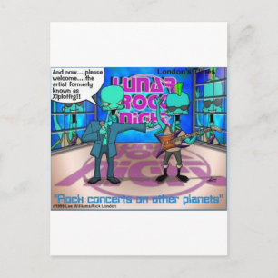 Außerhalb des Weltraums Rock Bands Funny Gifts & T Postkarte