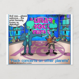 Außerhalb des Weltraums Rock Bands Funny Gifts & T Postkarte