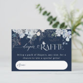 Außerhalb des Winters florale Hirschduschbücher Begleitkarte (Stehend Vorderseite)