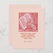 Außerhalb eines Hundes Mitteilungskarte (Vorne/Hinten)