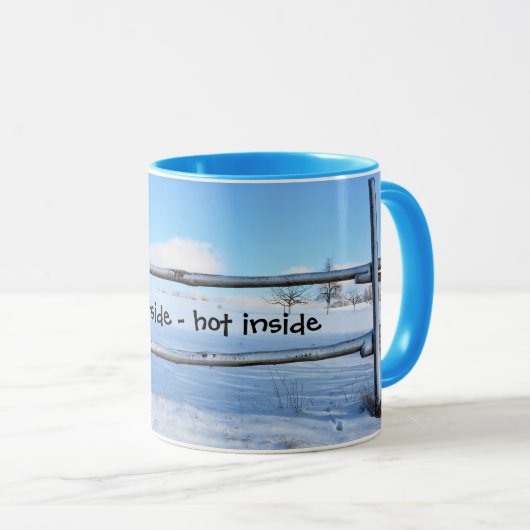 Außerhalb kalt - heiß innen tasse (VorderseiteRechts)