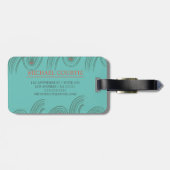 Außerhalb Reisende mit Monogramm anpassen Gepäckanhänger (Rückseite horizontal)