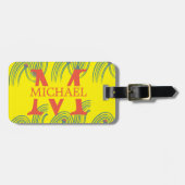 Außerhalb Reisende mit Monogramm anpassen Gepäckanhänger (Vorderseite horizontal)