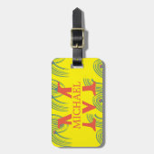 Außerhalb Reisende mit Monogramm anpassen Gepäckanhänger (Vorderseite vertikal)