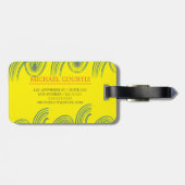 Außerhalb Reisende mit Monogramm anpassen Gepäckanhänger (Rückseite horizontal)