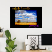 Außerhalb von Amarillo Poster (Heimbüro)