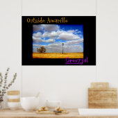 Außerhalb von Amarillo Poster (Küche)