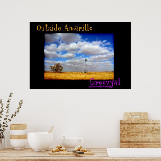 Außerhalb von Amarillo Poster (Küche)