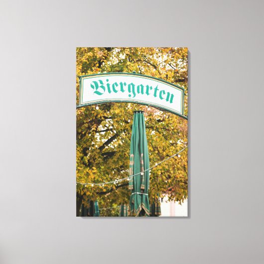 Außerhalb von Biergarten, Deutschland Leinwanddruck (Vorderseite)