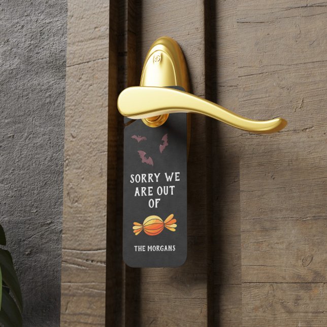 Außerhalb von Candy Halloween Dekorationsgefahr Türanhänger (Von Creator hochgeladen)