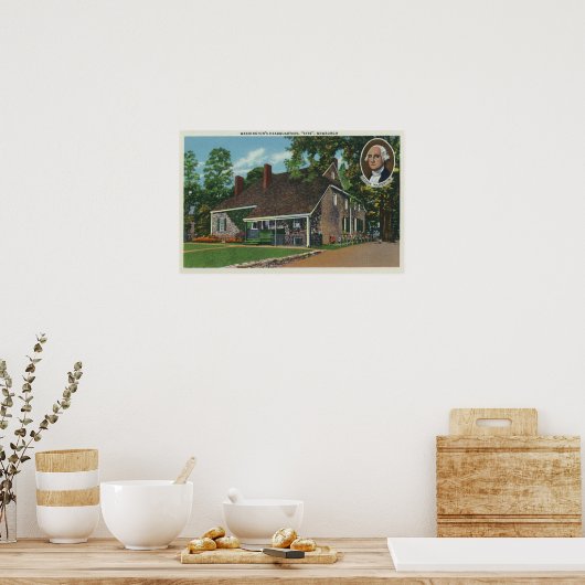 Außerhalb von George Washingtons Sitz Poster (Küche)