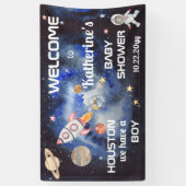 Außerhalb von Houston haben wir eine Baby-Dusche Banner (Vertikal)