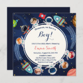 Außerhalb von Houston haben wir eine Baby-Dusche Einladung (Vorne/Hinten)