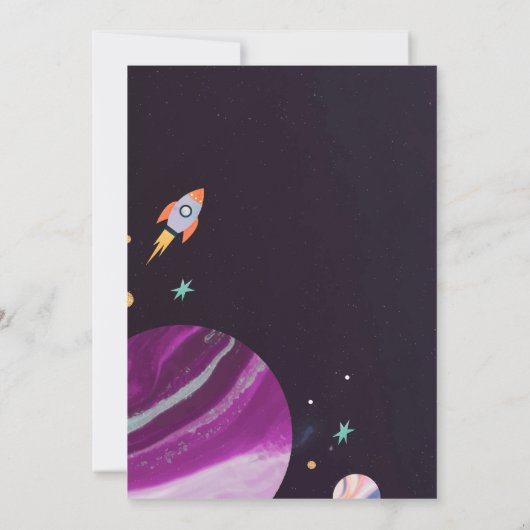 Außerhalb von Houston haben wir eine Baby-Dusche Einladung (Rückseite)