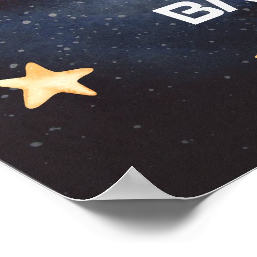 Außerhalb von Houston haben wir einen Boy Baby Sho Poster (Ecke)