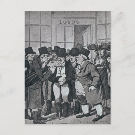 Außerhalb von Lloyds Postkarte (Vorderseite)