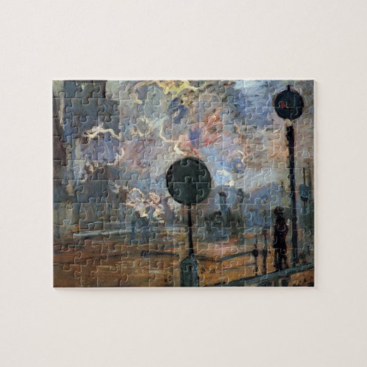 Außerhalb von Saint-Lazare von Claude Monet Puzzle (Horizontal)