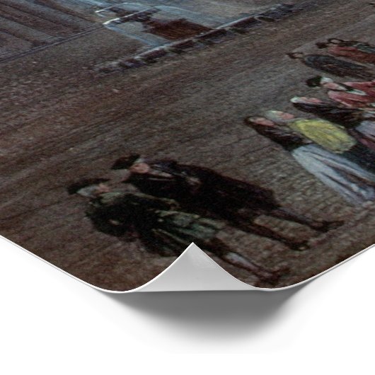 Außerhalb von St. Peter's Poster (Ecke)